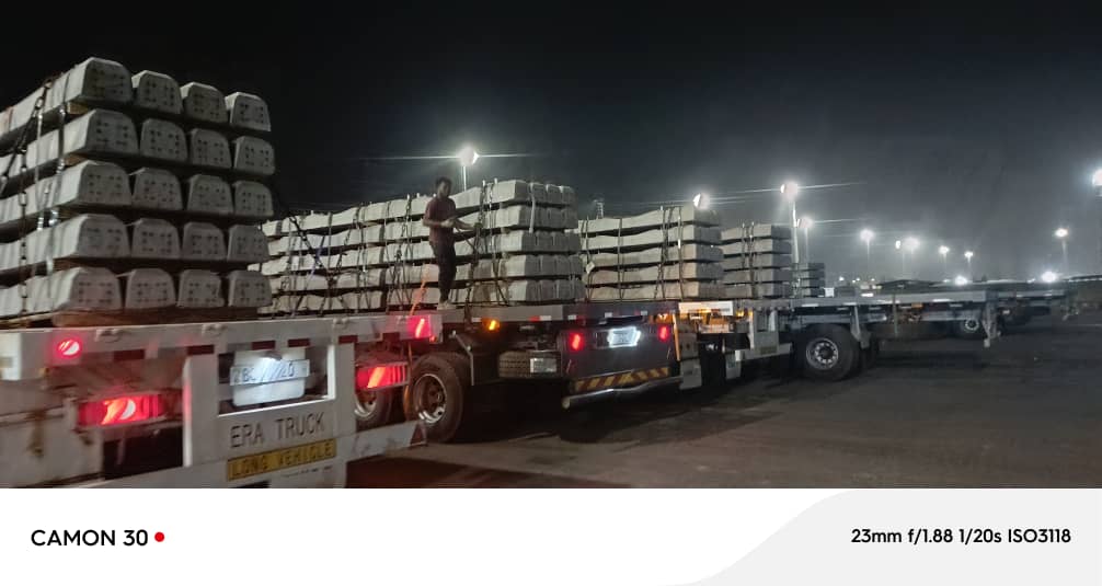 Transport de matériaux de construction